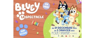 King Jouet: 5 séjours d'une nuit à Paris + invitations pour le spectacle "Bluey" à gagner