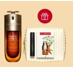 Clarins: Une trousse avec un Supra Lift & Curl Mascara 3ml + 3 échantillons en cadeau