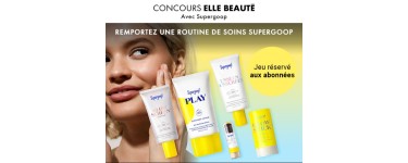 Elle: 10 routines de soins Supergoop! à gagner