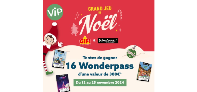 GiFi: 16 Wonderpass à gagner