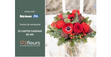 Télé Loisirs: 20 bons d'achat 123fleurs à gagner