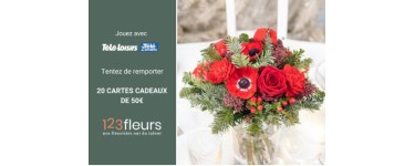 Télé Loisirs: 20 bons d'achat 123fleurs à gagner