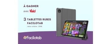 Voici: 3 tablettes Facilotab à gagner