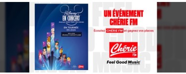 Chérie FM: 4 lots de 2 invitations pour le spectacle "Disney en concert" à gagner