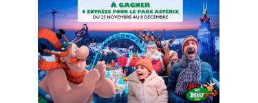 Familiscope: 10 lots de 4 entrées pour le Parc Astérix à gagner