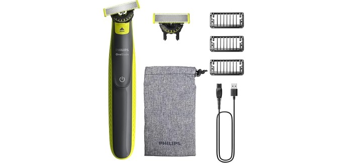 Amazon: Tondeuse et rasoir à barbe électrique Philips OneBlade 360 Authentique QP2724/31 à 32,99€