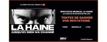 Riffx: Des places pour le spectacle musical "La Haine, Jusqu’ici rien n’a changé" à gagner