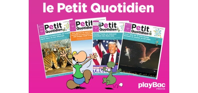 Citizenkid: 5 abonnements d'un an au journal jeunesse "Le Petit Quotidien" à gagner
