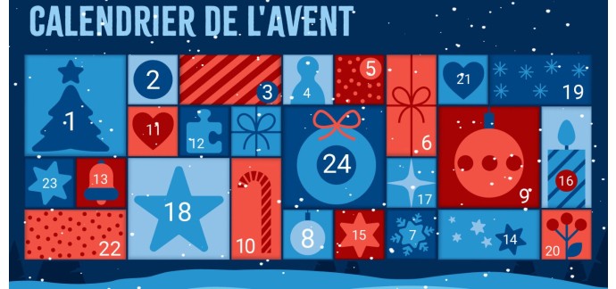 Ravensburger: Calendrier de l'Avent : 1 lot à gagner chaque jour (des bons d'achat, des jouets, ...) 