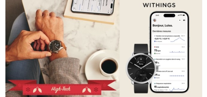 Femme Actuelle:  4 montres connectés ScanWatch 2 WITHINGS à gagner