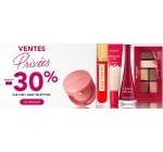 Bourjois: 30% de réduction sur une sélection de produits pendant les ventes privées