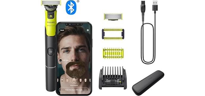 Amazon: Rasoir électrique visage + corps avec connectivité Philips OneBlade 360 QP4631/65 à 49,99€