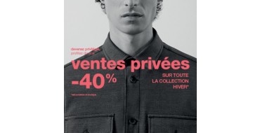 Devred: [Ventes privées] -40% sur toute la collection Hiver, -10% dès 3 articles achetés sur l'Outlet