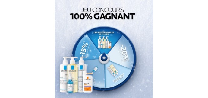 La Roche Posay: 100 produits de soin, des code promo à gagner