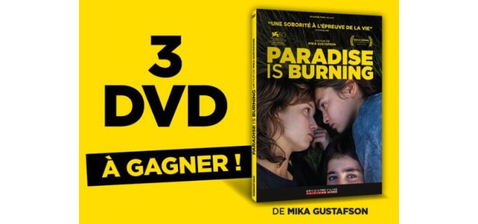 Blog Baz'art: 3 DVD du film "Paradise is burning" à gagner