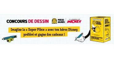 Le Journal de Mickey: 2 abonnements d’un an au Journal de Mickey, 5 packs BD Disney, 10 kits "Pièces Jaunes" à gagner