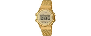 Amazon: Montre unisexe Casio Vintage A171WEMG-9AEF en acier inoxydable à 36,46€