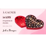 Voici: 16 lots d'assortiment de chocolats Jeff de Bruges à gagner