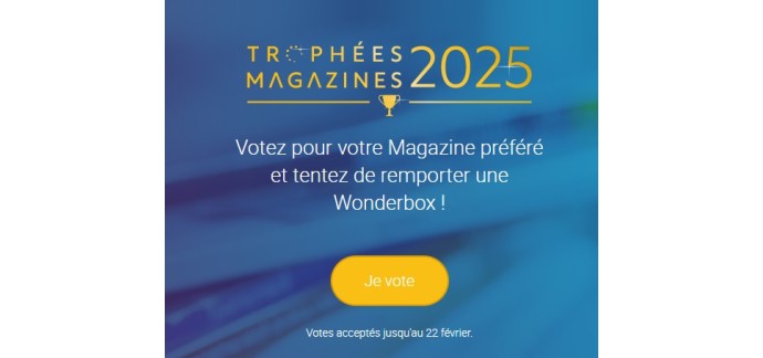 Maison de la Presse: 1 coffret Wonderbox "Invitation Bien être" à gagner