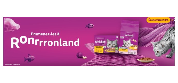 Whiskas: 1 séjour en Sardaigne avec des activités , des assortiments de produits Whiskas pour chat à gagner