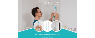 GEO: 10 lots de 2 enfile-couettes Hopoli à gagner