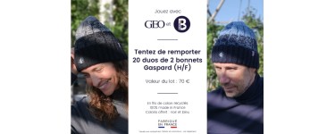 GEO: 20 duos de 2 bonnets à gagner