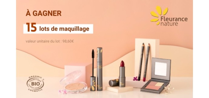 Voici: 15 lots de maquillage Fleurance Nature à gagner