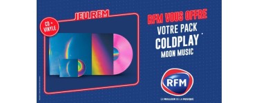 RFM: 1 pack CD + vinyle "Moon Music" de Coldplay à gagner