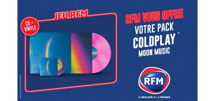 RFM: 1 pack CD + vinyle "Moon Music" de Coldplay à gagner