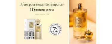 Voici: 10 parfums de la Maison 72 Faubourg Saint-Honoré à gagner