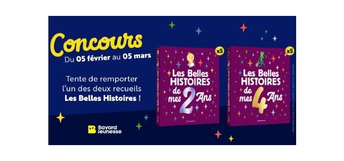 Familiscope: 5 livres jeunesse "Les Belles histoires de mes 2 ans" à gagner