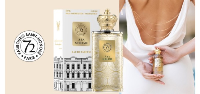 Femme Actuelle: 10 parfums unisexe Maison 72 Faubourg Saint-Honoré à gagner