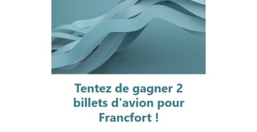 Top Office: 1 lot de 2 billets d'avion A/R pour Francfort au départ de Montpellier à gagner