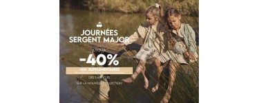 Sergent Major: Jusqu'à -40% sur la nouvelle collection et -10% dès 3 articles pendant Les Journées Sergent Major