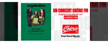 Chérie FM: 1 lot de 2 invitations pour le concert de Sugababes à gagner