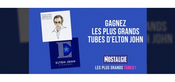 Nostalgie: 4 lots de 2 album CD d'Elton John à gagner