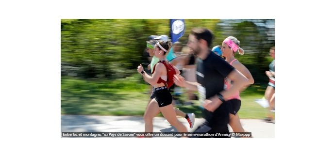 France Bleu: 1 dossard pour le semi-marathon d'Annecy à gagner