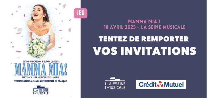Riffx: Des invitations pour le spectacle "Mama Mia!" l à Boulogne-Billancourt à gagner