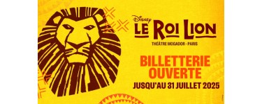 TF1: 2 lots de 2 invitations pour la comédie musicale "Le Roi Lion" au Théâtre Mogador à gagner