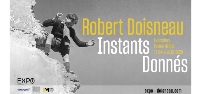 TF1: 5 lots de 2 entrées pour l'exposition "Robert doisneau. Instants donnés à gagner