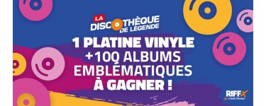 Riffx: 1 lot comportant 1 platine vinyle Glorious DJ + 1 box de 100 vinyles à gagner