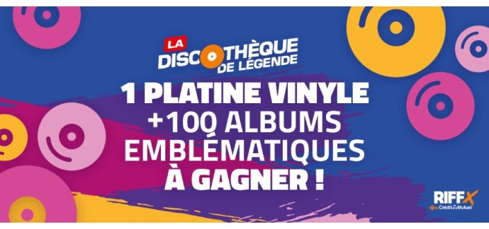 Riffx: 1 lot comportant 1 platine vinyle Glorious DJ + 1 box de 100 vinyles à gagner