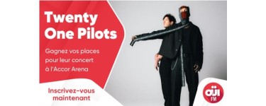 OÜI FM: Des invitations pour la "Fan experience" et le concert de Twenty One Pilots à gagner