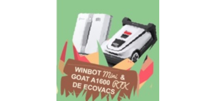 20 Minutes: 1 robot tondeuse RTK + 1 lave-vitre Winbot Mini à gagner