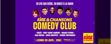 Rire et chansons: Des invitations pour le spectacle "Rire & Chansons Comedy Club" à Paris à gagner