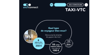 SNCF Connect: Des cartes cadeaux et des courses Taxi/VTC remboursées à gagner