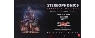 Rollingstone: 8 lots de 2 invitations pour les concerts de Stereophonics à gagner
