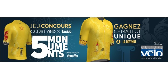 Culture Vélo: 1 maillot cycliste La Doyenne à gagner