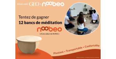 Voici: 12 bancs de méditation à gagner