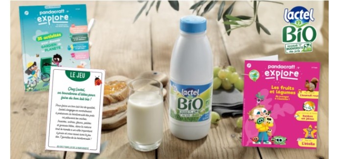 Cuisine Actuelle: Des lots de cahier de jeux et d’activités Pandacraft et Lactel Bio à gagner
